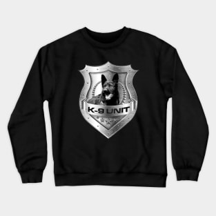 Metal K-9 Unit Badge - German Shepherd Crewneck Sweatshirt